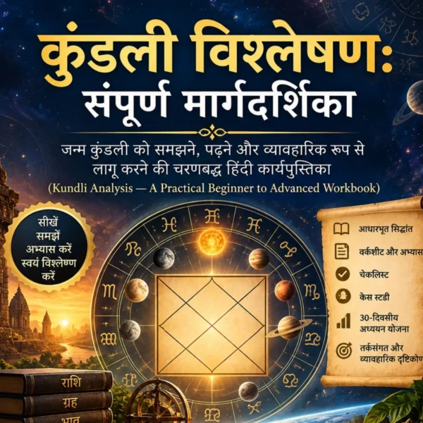 कुंडली विश्लेषण: संपूर्ण मार्गदर्शिका — जन्म कुंडली को समझने, पढ़ने और व्यावहारिक रूप से लागू करने की चरणबद्ध हिंदी कार्यपुस्तिका